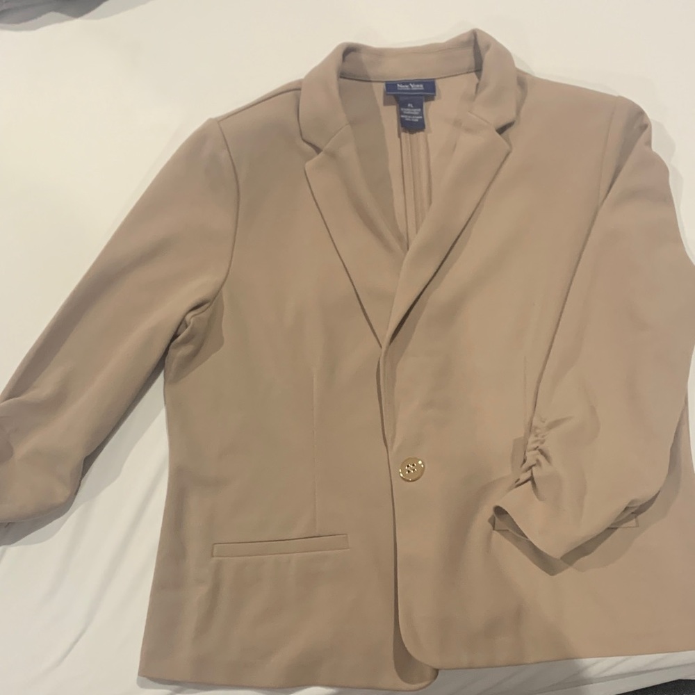 New York & Company Beige Blazer